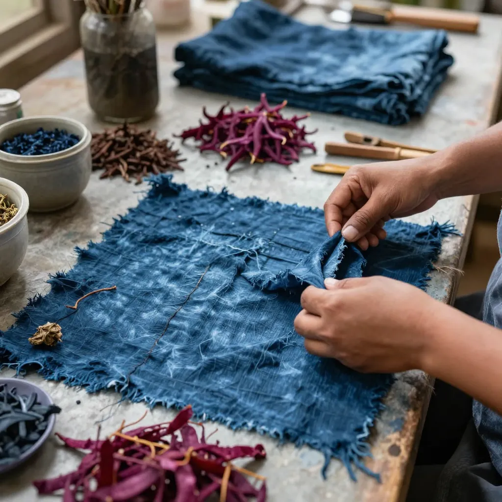 Textile in natural light setting